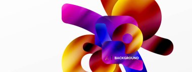 Metalik parlak geometrik yüzeyler, yuvarlak şekiller ve daireler. Duvar kağıdı, afiş, arkaplan, kart, kitap illüstrasyonu, iniş sayfası için dijital ağ geleceksel şablonu