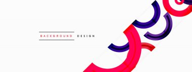 Çemberler, ızgara desenli soyut bir arka planda düzenlenir ve çeşitli renklerin gölgeleri de dahil olmak üzere farklı renk aralıklarına sahiptir. Duvar kağıdı, afiş, sunum, arkaplan şablonu