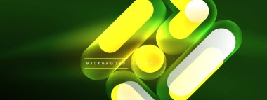 Neon dairesi soyut arkaplan. Duvar kağıdı, afiş, sunum, arkaplan şablonu