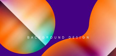 Colorful bubble abstract background with shadow effects. Minimalist geometric vector Illustration For Wallpaper, Banner, Background, Card, Book Illustration, landing page