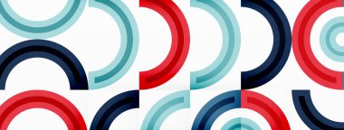 Renkli çember soyut arkaplan. Duvar kağıdı, afiş, sunum, arkaplan şablonu