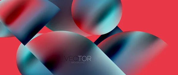 Circle Composition Abstract Wallpaper Background — Vector de stock