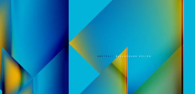 Akışkan gradyan renklerle dinamik üçgen tasarımı soyut arkaplan