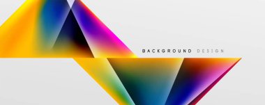 Triangle fluid color gradient abstract background. Vector Illustration For Wallpaper, Banner, Background, Card, Book Illustration, landing page