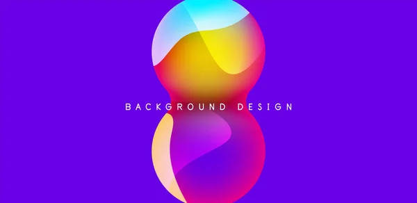 Bright Abstract Background Glossy Shiny Circle Sphere Composition Minimalist Geometric — Archivo Imágenes Vectoriales