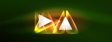 Canlı Geometrik Neon Parlak Hat Arkaplanı. Biçimlerin, Satırların, Renklerin ve Parıltının Cesur ve Çarpıcı Gösterimi, Gelecekçi Modern Tasarımlar İçin Mükemmel, Yüksek Teknolojik Sunumlar, Teknoloji Web Sayfaları