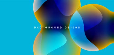 Bright abstract background glossy shiny circle and sphere composition. Minimalist geometric vector Illustration For Wallpaper, Banner, Background, Card