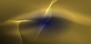 Soyut arkaplan neon dalgası. Duvar kağıdı, afiş, arkaplan, iniş sayfası, duvar resimleri, davetiyeler, posterler için yüksek teknoloji tasarımı