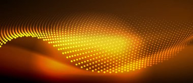 Pürüzsüz bir neon dalgası içeren parlak ve şık bir tasarım. Karanlık bir arkaplanda parlıyor. Her projeye modern ve keskin bir dokunuş eklemek için mükemmel.