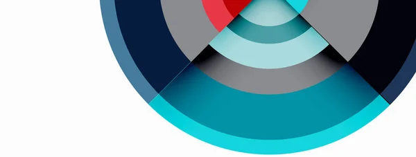 Circle Trendikäs Minimaalinen Geometrinen Abstrakti Tausta Vektorin Kuvitus Taustakuva Banner — vektorikuva