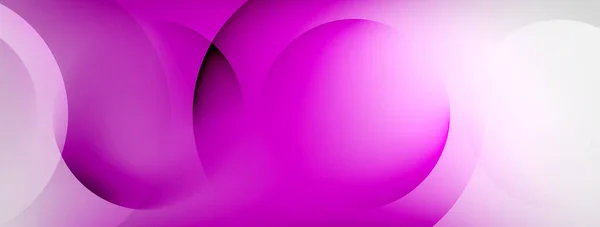 円と光の幾何学的抽象的な背景 — ストックベクタ