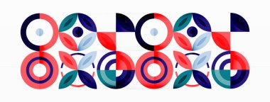 Renkli çemberler soyut arkaplan. Duvar kağıdı, afiş, arkaplan, iniş sayfası, duvar resimleri, davetiyeler, posterler için yüksek teknoloji tasarımı