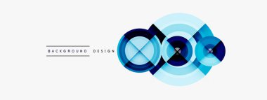 Yaratıcı çember geometrik soyut arkaplan