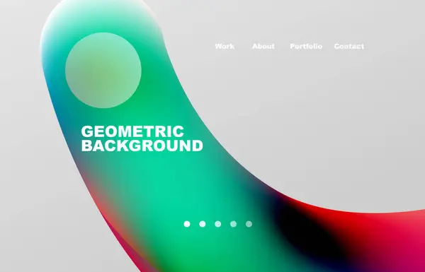 Abstract Liquid Background Your Landing Page Design Web Page Website — Image vectorielle