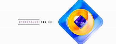 Soyut arkaplan tasarımı titizlikle hazırlanmış vektör bileşiminde parlak cam geometrik şekiller sergiliyor.