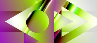 Triangle abstract background with shiny and glossy effects. Vector Illustration For Wallpaper, Banner, Background, Card, Book Illustration, landing page