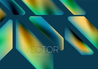 Fluid color dynamic geometric shapes abstract background. Vector illustration for wallpaper banner background or landing page