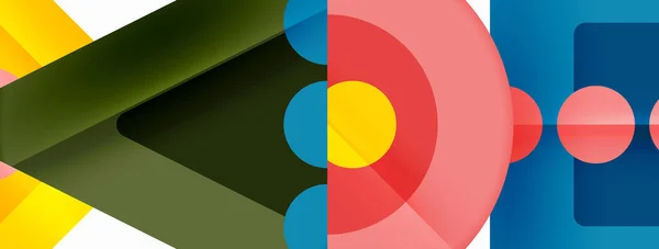 Driehoeken Cirkels Abstracte Achtergrond Voor Behang Banner Achtergrond Kaart Boek — Stockvector