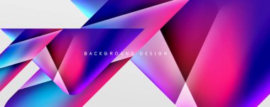 Triangle fluid color gradient abstract background. Vector Illustration For Wallpaper, Banner, Background, Card, Book Illustration, landing page