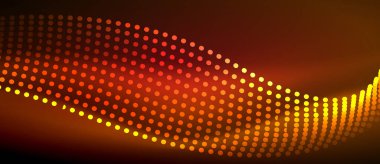 Pürüzsüz bir neon dalgası içeren parlak ve şık bir tasarım. Karanlık bir arkaplanda parlıyor. Her projeye modern ve keskin bir dokunuş eklemek için mükemmel.