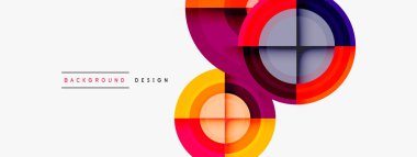 Yaratıcı çember geometrik soyut arkaplan