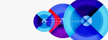 Yaratıcı çember geometrik soyut arkaplan