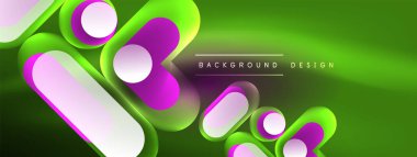 Neon dairesi soyut arkaplan. Duvar kağıdı, afiş, sunum, arkaplan şablonu