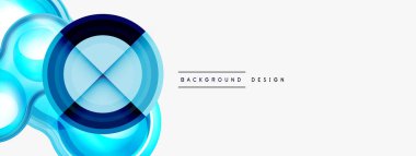 Yaratıcı çember geometrik soyut arkaplan