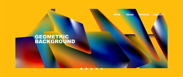 Abstract Geometric Landing Page Creative Background Wallpaper Banner Background Web — 图库矢量图片