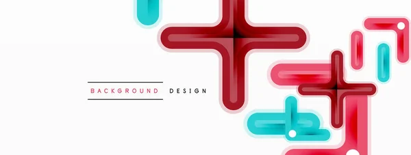 Cross Line Background Minimal Geometric Template Design Wallpaper Banner Background — Stock Vector