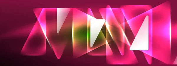 Vibrant Geometric Neon Shiny Line Background Смілива Приголомшлива Вистава Форм — стоковий вектор