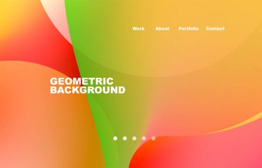 Abstract liquid background for your landing page design. Web page for website or mobile app wallpaper