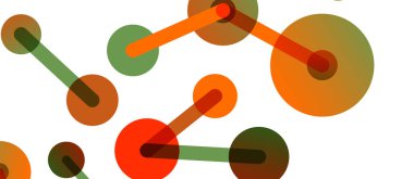 Çizgi noktaları geometrik soyut arkaplan bağlantıları. Çizgilerle birbirine bağlı çemberler. Duvar kağıdı, afiş, arkaplan veya iniş için moda tekno iş şablonu