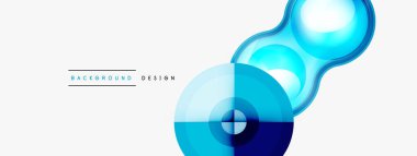 Yaratıcı çember geometrik soyut arkaplan