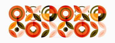 Renkli çemberler soyut arkaplan. Duvar kağıdı, afiş, arkaplan, iniş sayfası, duvar resimleri, davetiyeler, posterler için yüksek teknoloji tasarımı