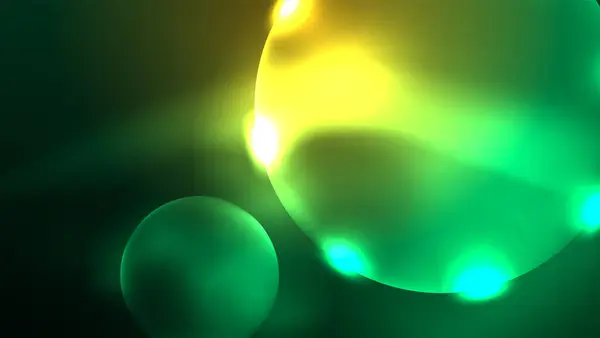 Neonowe Świecące Koła Magiczna Energia Przestrzeń Koncepcja Światła Abstrakcyjne Tło — Wektor stockowy