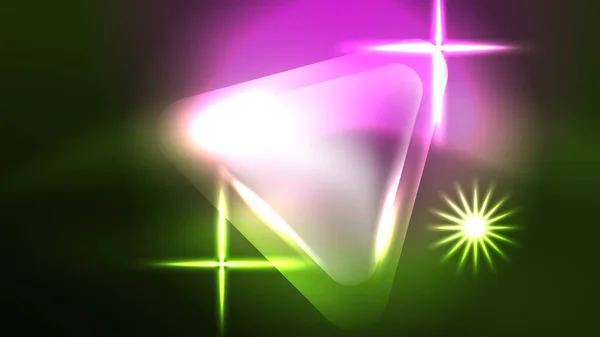 Digital Neon Abstract Background Triangles Lights Geometric Design Template — 스톡 벡터