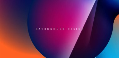 Colorful bubble abstract background with shadow effects. Minimalist geometric vector Illustration For Wallpaper, Banner, Background, Card, Book Illustration, landing page