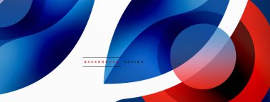 Yaratıcı geometrik duvar kağıdı. Asgari soyut arkaplan. Duvar kağıdı arkaplanı veya iniş sayfası için daire dalga ve yuvarlak şekiller kompozisyon vektör çizimi