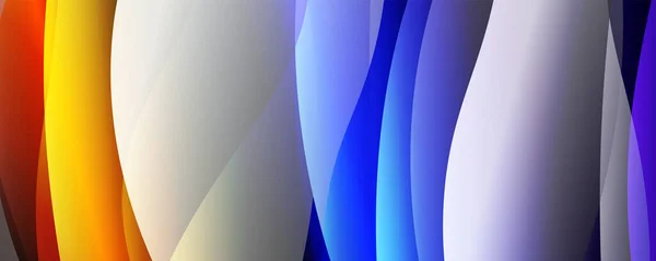 Линии Жидких Волн Модным Цветовым Градиентом Жидкости Абстрактным Фоном Веб — стоковый вектор