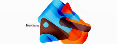 İlkel geometrik şekiller - çizgi, üçgen, kare ve daire bileşimi. Duvar kağıdı, pankart, arkaplan, iniş sayfası için vektör geometrik asgari özet arkaplan