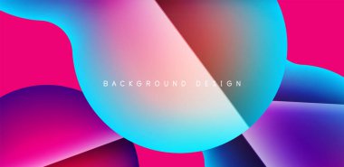 Colorful bubble abstract background with shadow effects. Minimalist geometric vector Illustration For Wallpaper, Banner, Background, Card, Book Illustration, landing page