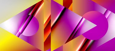 Triangle abstract background with shiny and glossy effects. Vector Illustration For Wallpaper, Banner, Background, Card, Book Illustration, landing page