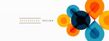 Enigmatik Çemberler - Büyüleyici Vektör Geometrik Arkaplan Büyüleyici Çember Elementlerinin Büyüleyici Bileşimi Açılıyor