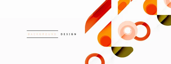 Barevné Trojúhelníky Kruhy Abstraktní Pozadí Design Pro Tapety Banner Pozadí — Stockový vektor