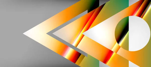 Trojúhelník Abstraktní Pozadí Lesklými Lesklými Efekty Vektorové Ilustrace Pro Tapetu — Stockový vektor