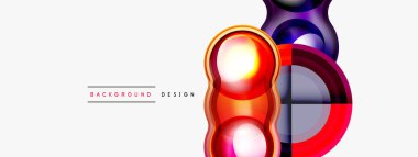 Yaratıcı çember geometrik soyut arkaplan