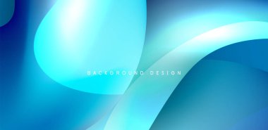 Soyut arkaplan renklerine sahip güzel sıvı şekiller