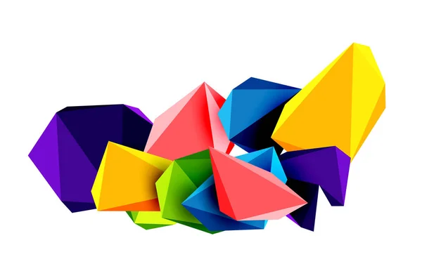 현대적 추상적 배경에 삼각형으로 기하학적 있으며 디자인에 완벽하다 — 스톡 벡터
