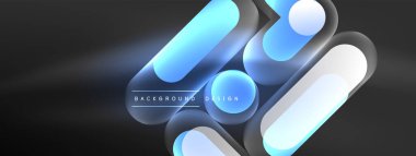 Parlak yuvarlak şekiller soyut arkaplan. Duvar kağıdı, afiş, sunum, arkaplan şablonu